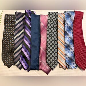 Men”s Tie Lot of 9